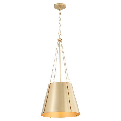 Quorum Denise 15" Pendant, Aged Brass