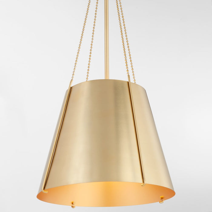 Quorum Denise 15" Pendant, Aged Brass