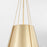 Quorum Denise 15" Pendant, Aged Brass