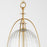 Quorum Alice 11" Pendant, Aged Brass/Clear/Fluted