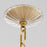 Quorum Alice 11" Pendant, Aged Brass/Clear/Fluted