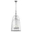 Quorum Alice 16" Pendant, Matte Black/Clear/Fluted