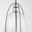 Quorum Alice 16" Pendant, Matte Black/Clear/Fluted