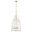Quorum Alice 16" Pendant, Aged Brass/Clear/Fluted