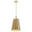 Quorum Artisan 11" 1Lt Pendant, Artisan Brass
