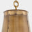Quorum Artisan 14" 3Lt Pendant, Artisan Brass
