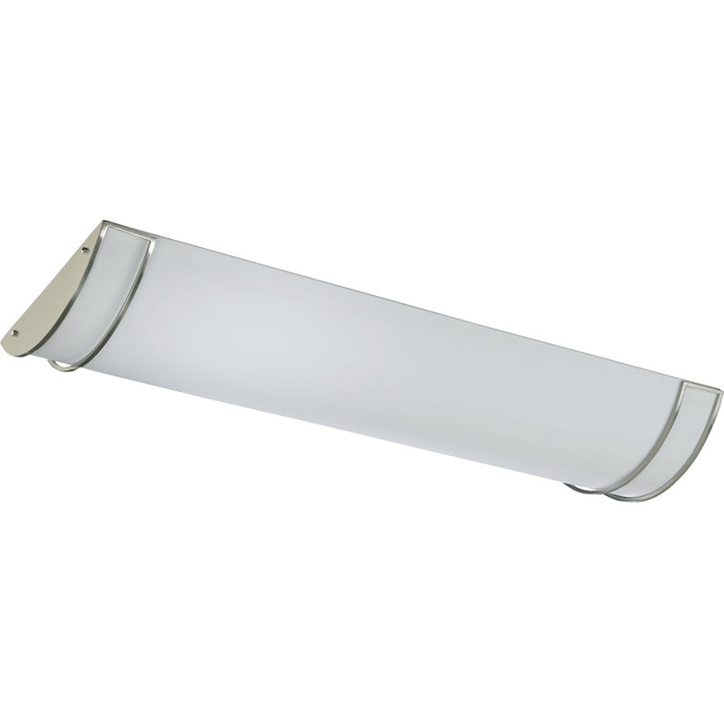 Quorum 4 Light Flush Mount, Satin Nickel