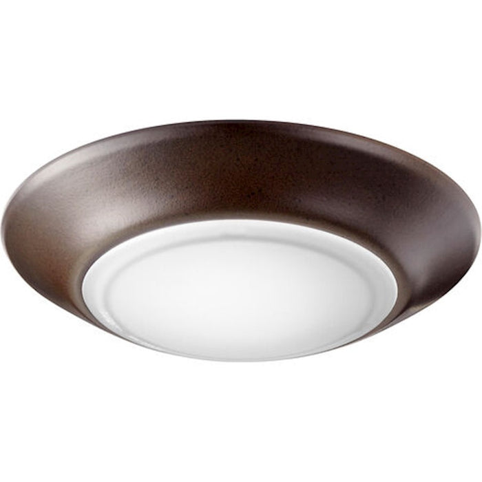 Quorum LED 6" Ceiling Mount, Pack Of 24, Oiled Bronze/White - 9005-6-86