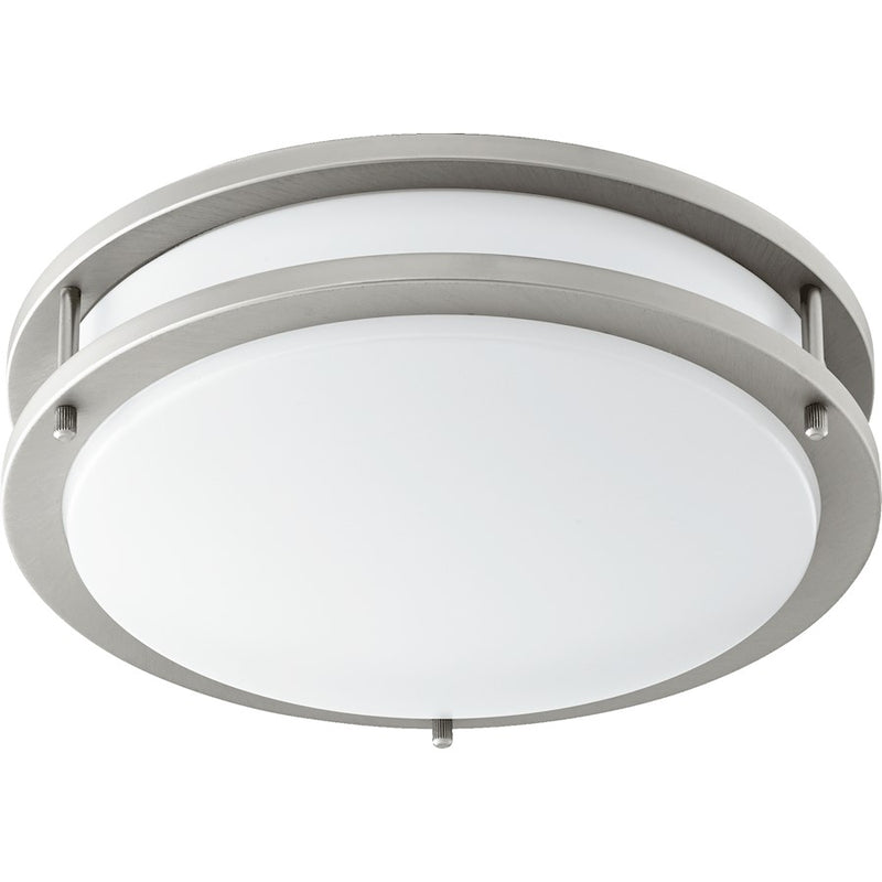 Quorum 1 Light 12' Ceiling Mount, Satin Nickel
