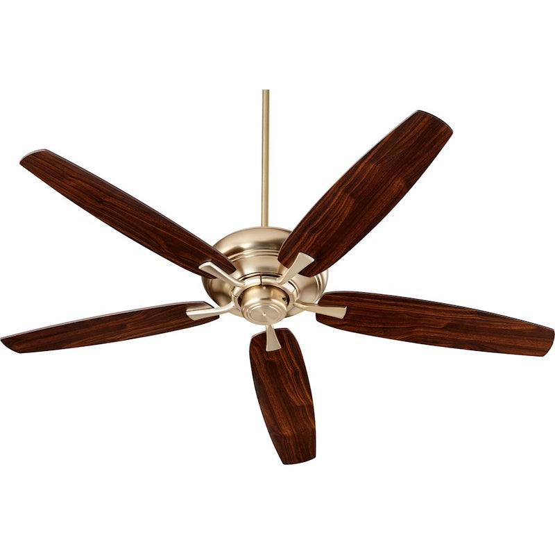 Quorum Apex 56" Fan, Aged Brass