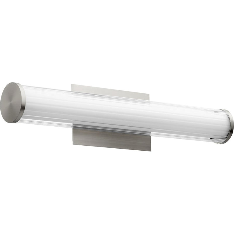 Quorum LED 23" Gl/Acr Vanity Satin Nickel