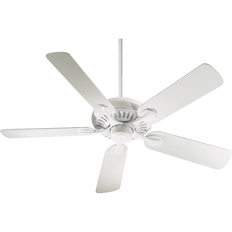 Quorum Pinnacle Ceiling Fan, Studio White