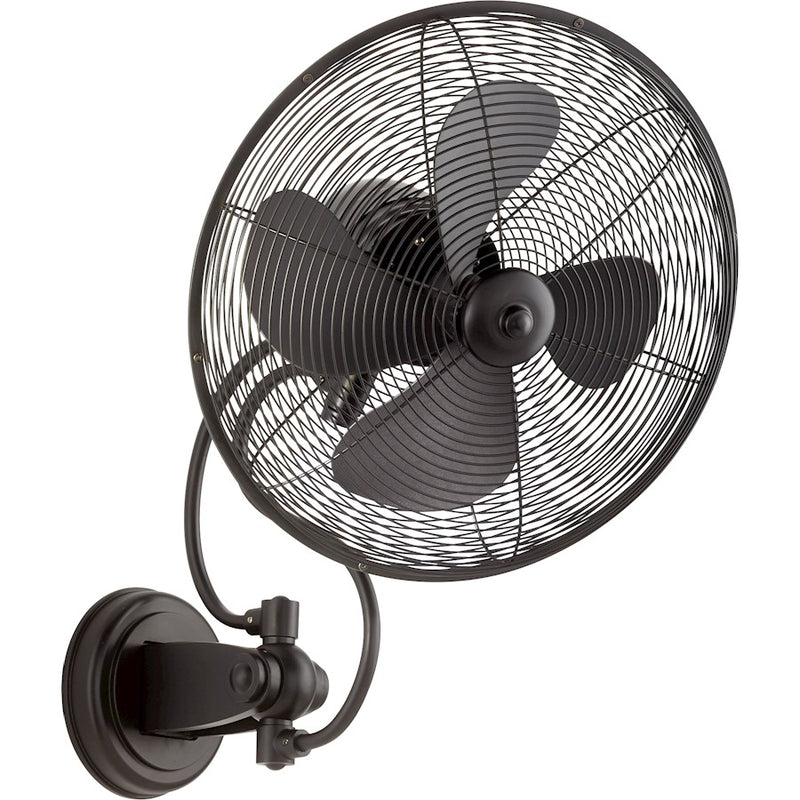 Quorum Piazza Light 18" Patio Fan, Noir