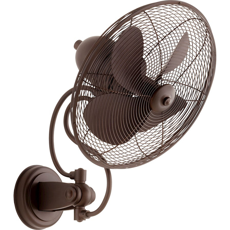 Quorum Piazza Light 18" Patio Fan, Oiled Bronze