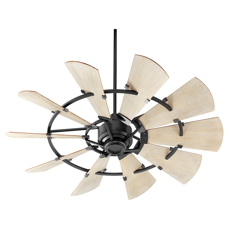 Quorum Windmill 52" Ceiling Fan, Noir