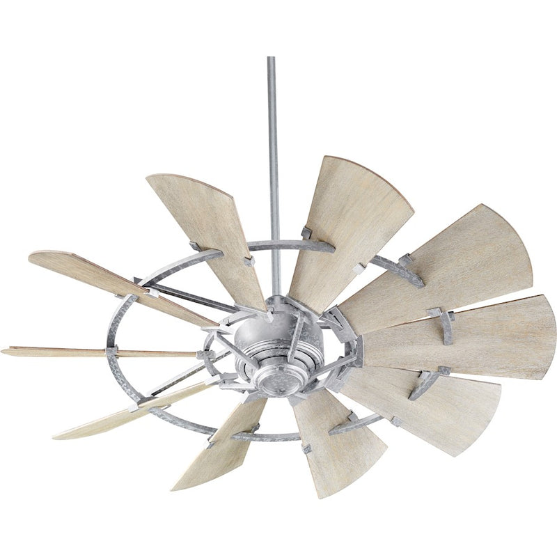 Quorum Windmill 52" Fan, Galvanized