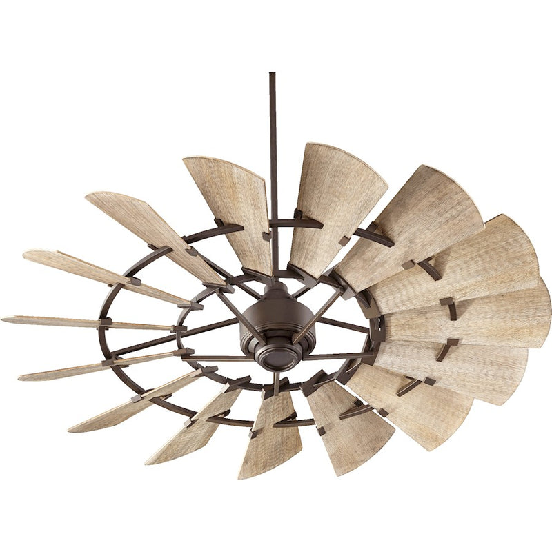 Quorum 60' Windmill Ceiling Fan, Oiled Bronze