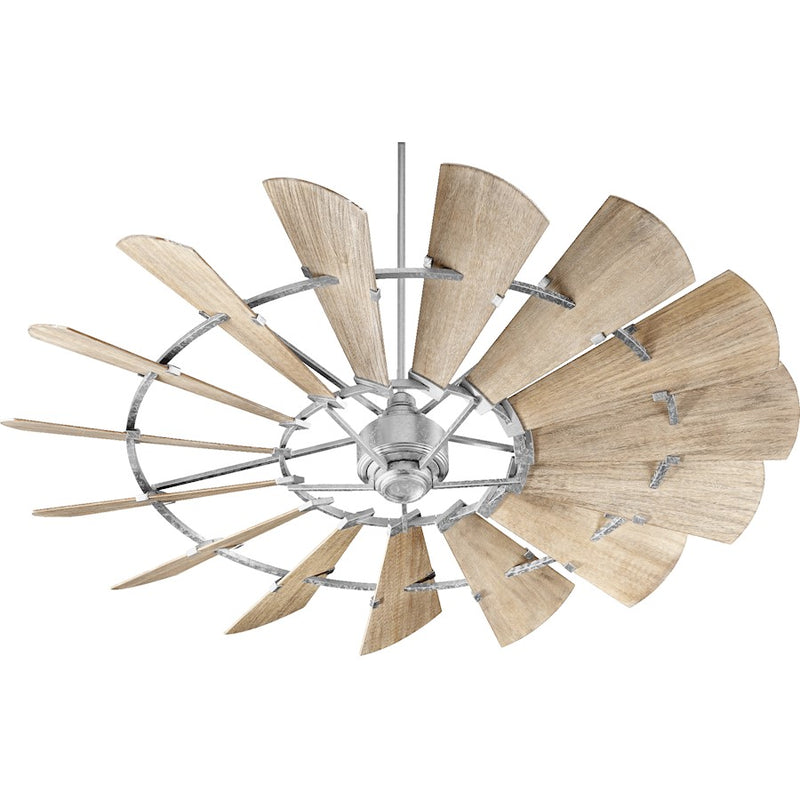 Quorum 72' Windmill Ceiling Fan, Galvanized