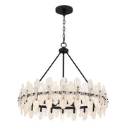 Quoizel Abigail 6-Lt Matte Black Pendant, Matte Black - ABI2828MBK