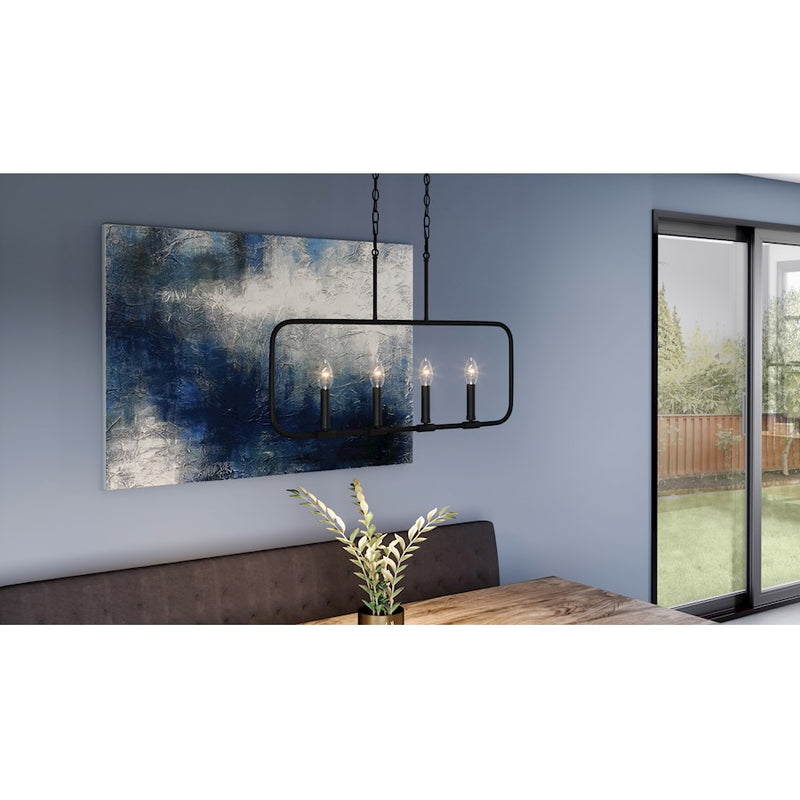 Quoizel Abner 4 Light Island Chandelier