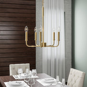 Quoizel Abner 5 Light 18" Chandelier, Aged Brass