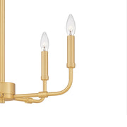 Quoizel Abner 5 Light 18" Chandelier, Aged Brass
