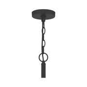 Quoizel Abner 18in 5-Light Chandelier | Industrial Matte Black Steel | Dining Room & Foyer | 18 x 18 x 21.25 in | Model ABR5018MBK