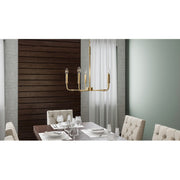 Quoizel Abner 5 Light 24" Chandelier, Aged Brass