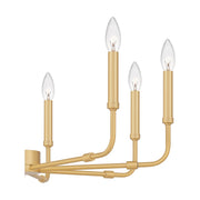 Quoizel Abner 8 Light Chandelier, Aged Brass