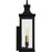 Quoizel Abernathy 1Lt Outdoor Lantern, Black/Clear Tempered Glass