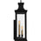 Quoizel Abernathy 3 Light Outdoor Lantern, Matte Black/Glass