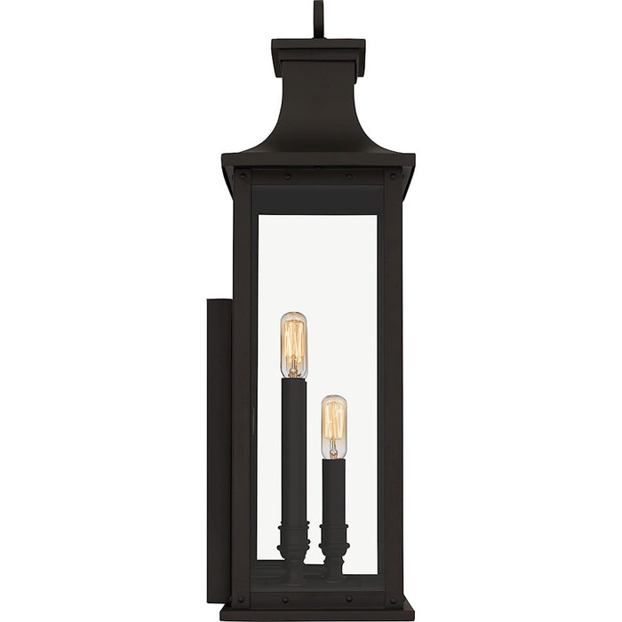 Quoizel Abernathy 3 Light Outdoor Lantern, Old Bronze/Glass