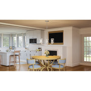 Quoizel Acacia 3 Light Chandelier, Brushed Nickel/Clear Water