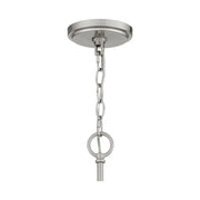 Quoizel Acacia 29in 9-Light Chandelier | Modern Brushed Nickel and Clear Water Glass | Dining Room & Foyer | Model ACA5029BN