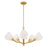Quoizel Adelyn 5-Lt Gold Leaf Chandelier, Gold Leaf - ADEL5030GFL