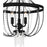 Quoizel Adelaide 3 Light Semi-Flush Mount, Matte Black