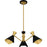 Quoizel Arden 3Light Chandelier, Matte Black/Metal