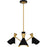 Quoizel Arden 3Light Chandelier, Matte Black/Metal