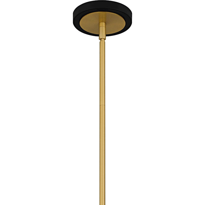Quoizel Arden 3Light Chandelier, Matte Black/Metal