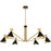 Quoizel Arden 6Light Chandelier, Matte Black/Metal - ADN5052MBK