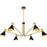 Quoizel Arden 6Light Chandelier, Matte Black/Metal