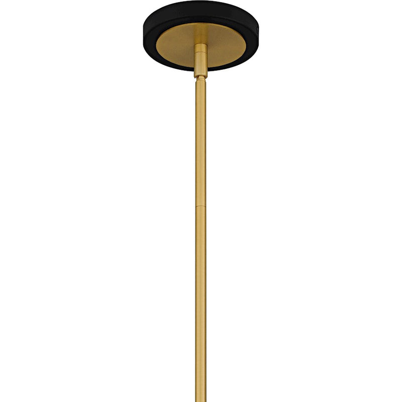 Quoizel Arden 6Light Chandelier, Matte Black/Metal