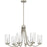 Quoizel Allard 6Light Chandelier, Brushed Nickel/Clear Water Glass - ALD5032BN