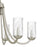 Quoizel Allard 6Light Chandelier, Brushed Nickel/Clear Water Glass