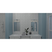 Quoizel Ansley 24in 3-Light Vanity Light | Glam Polished Chrome and Clear Glass | Bathroom Vanity | 24 x 6.25 x 8.25 in | Model ALE8624C