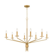 Quoizel Alexander 8-Lt Brushed Gold Chandelier, Brushed Gold - ALEX5040BRG