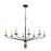 Quoizel Alexander 8-Lt Matte Black Chandelier, Matte Black - ALEX5040MBK