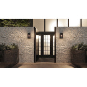 Quoizel Alma 1 Light Outdoor Lantern, Bronze/Clear