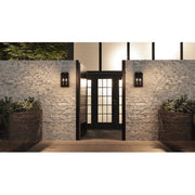 Quoizel Alma 2 Light Outdoor Lantern, Bronze/Clear