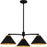 Quoizel Alscott 3Light Chandelier, Matte Black/Metal - ALS5032MBK